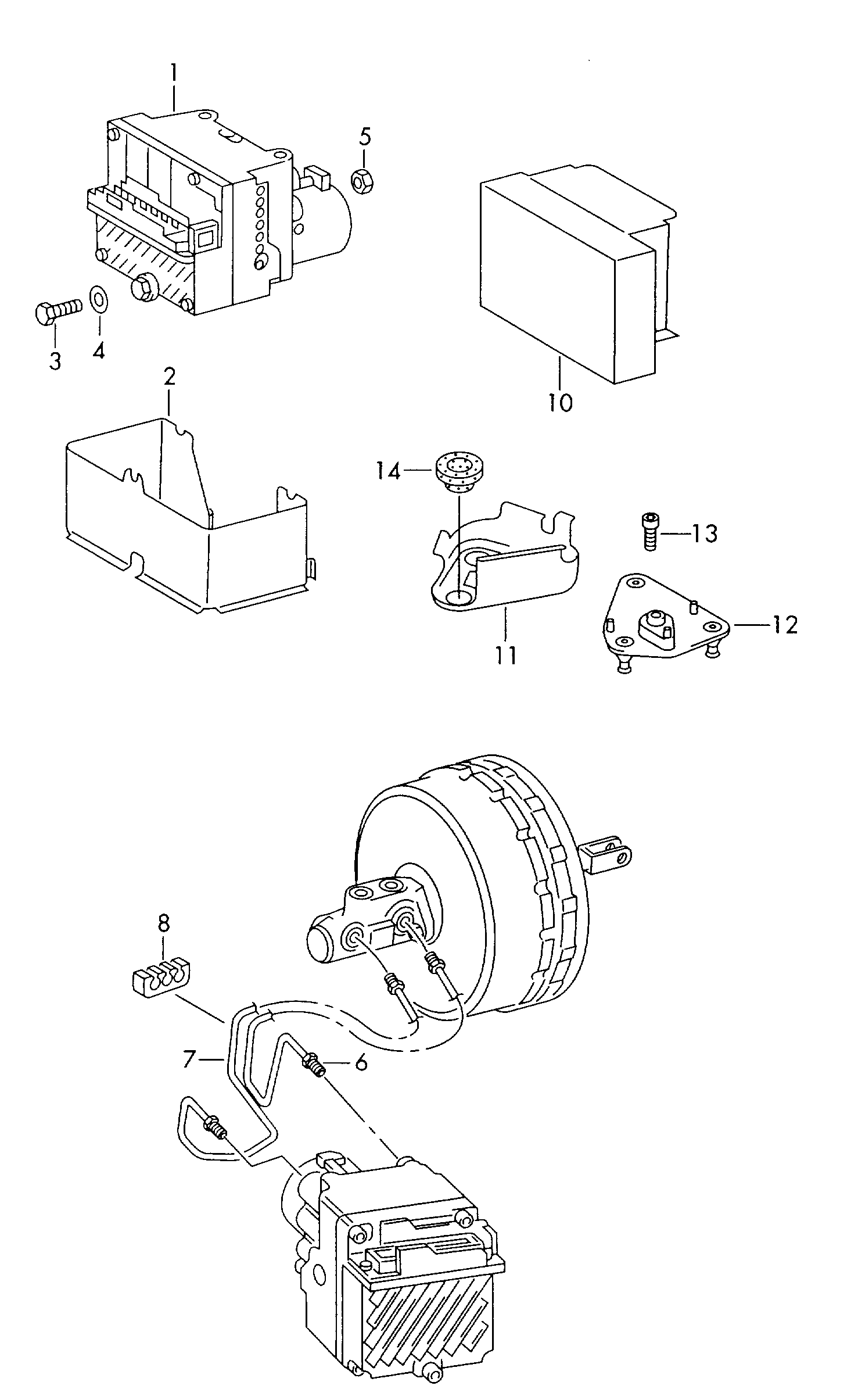 VAG 2D0 614 111 C - Hydraulinen yksikkö, jarrujärjestelmä inparts.fi