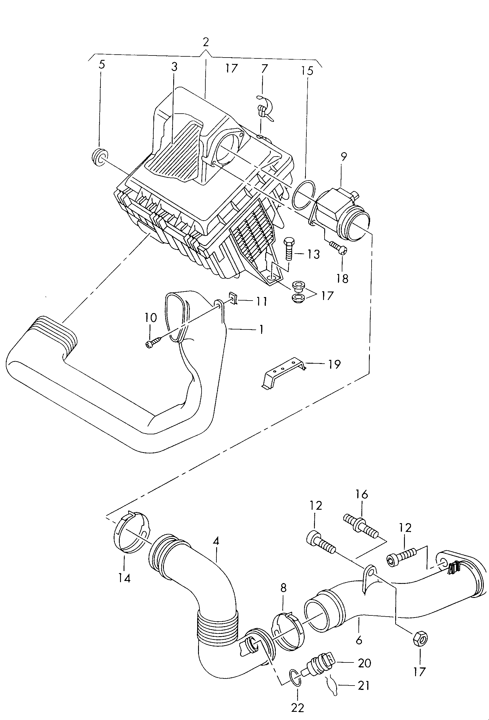 Seat 038 906 461 - Ilmamassamittari inparts.fi