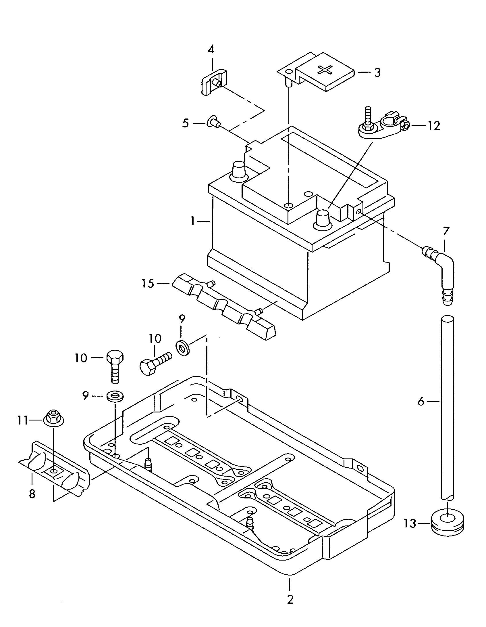 Skoda 000915105DK - battery with charge state indicator, filled and charged inparts.fi