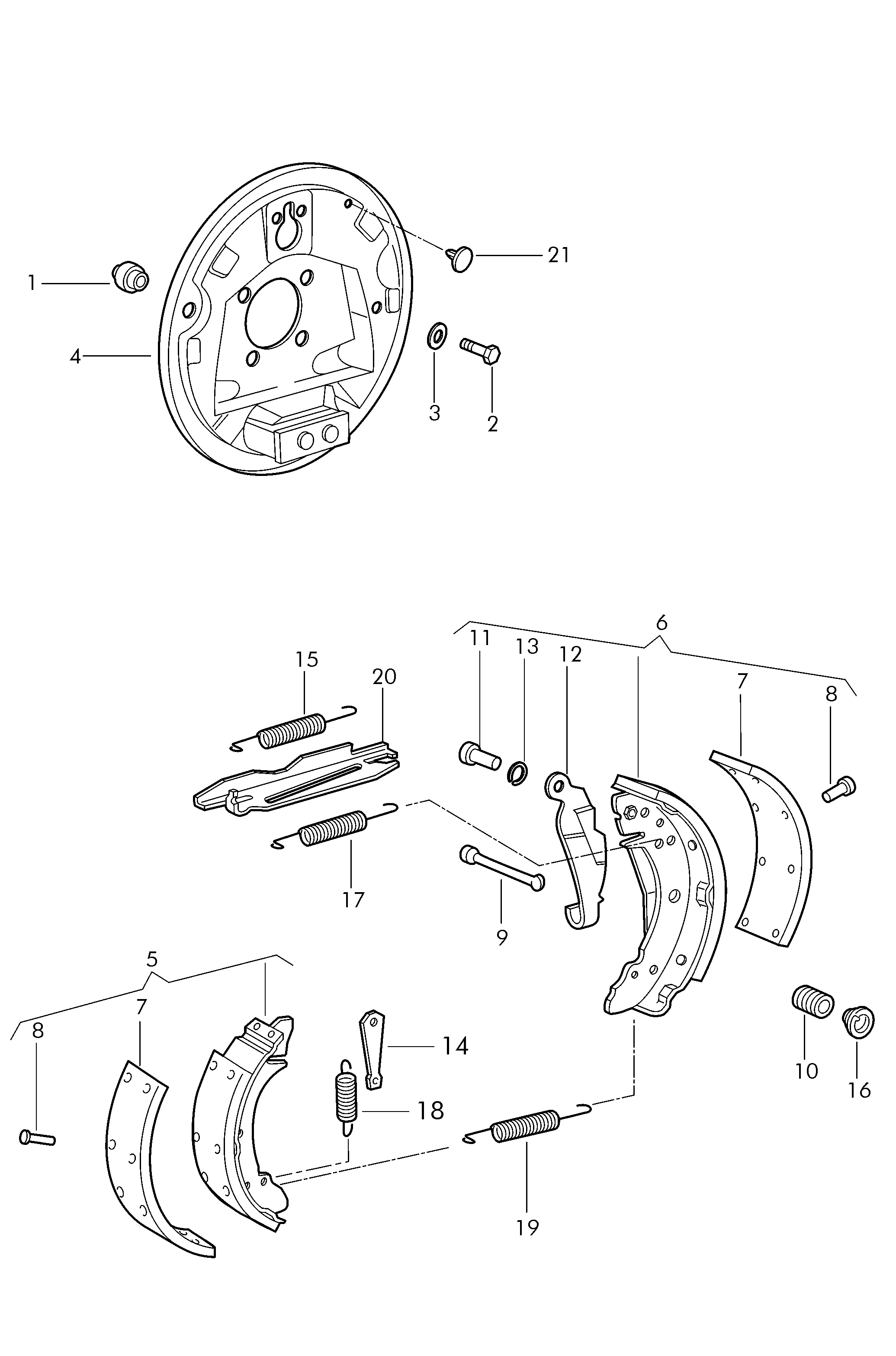 VAG 5U0698525B - Jarrukenkäsarja inparts.fi