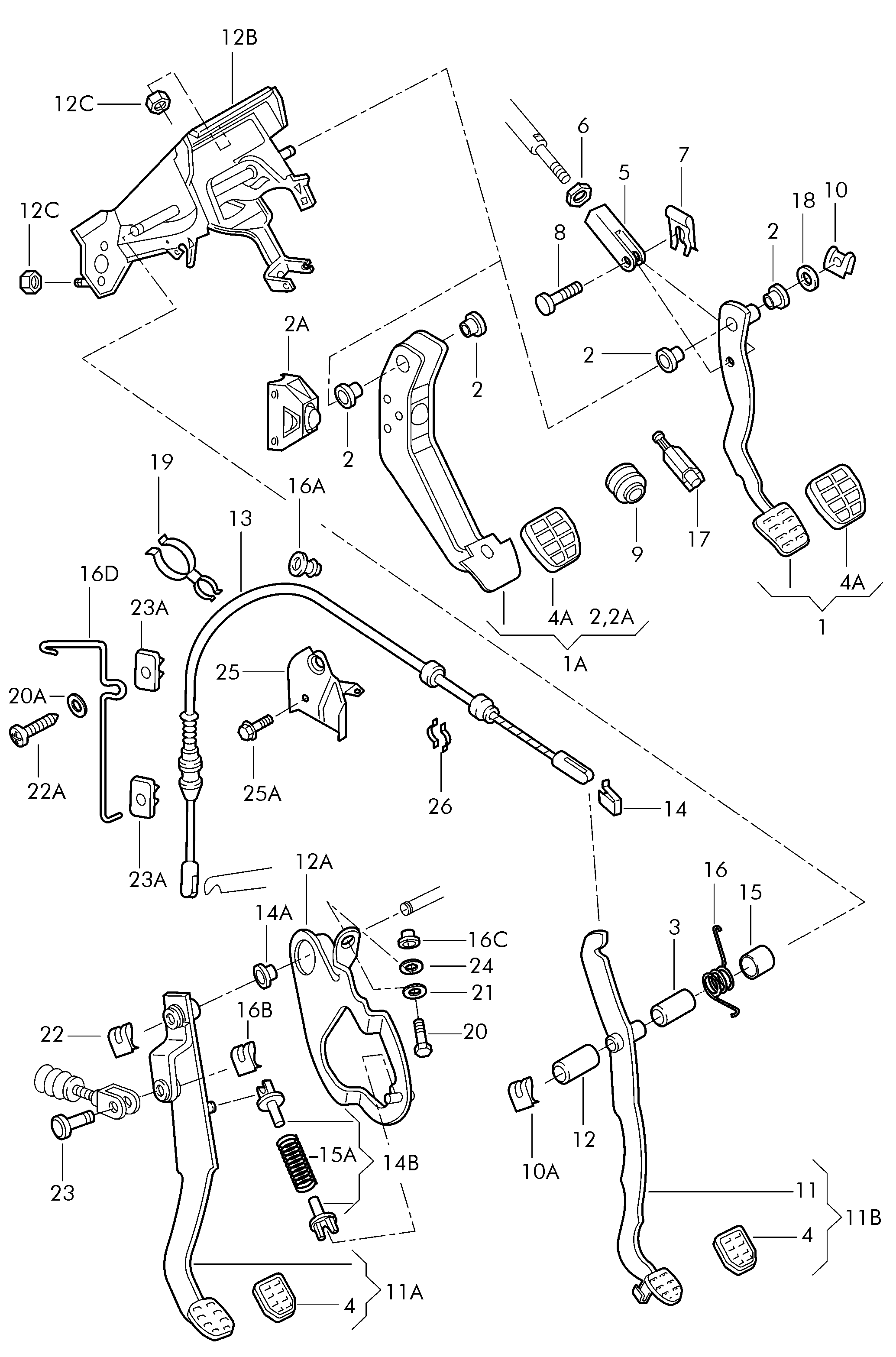 Seat 3B0 945 511 B - Jarruvalokatkaisin inparts.fi