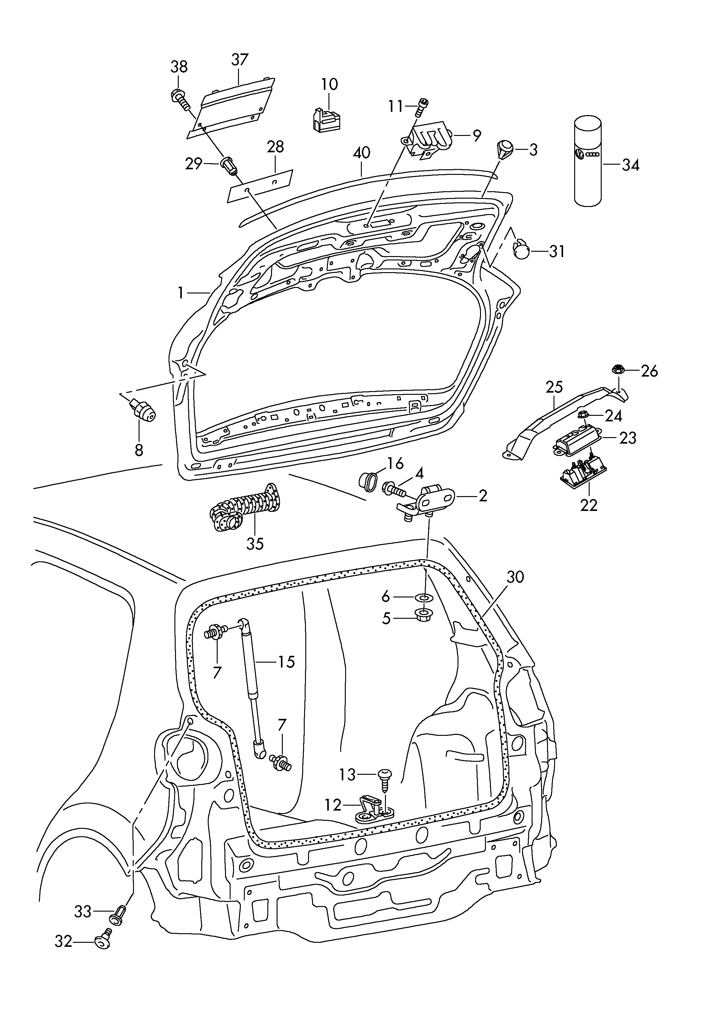 Skoda 3C9827229C - Rekisterivalo inparts.fi