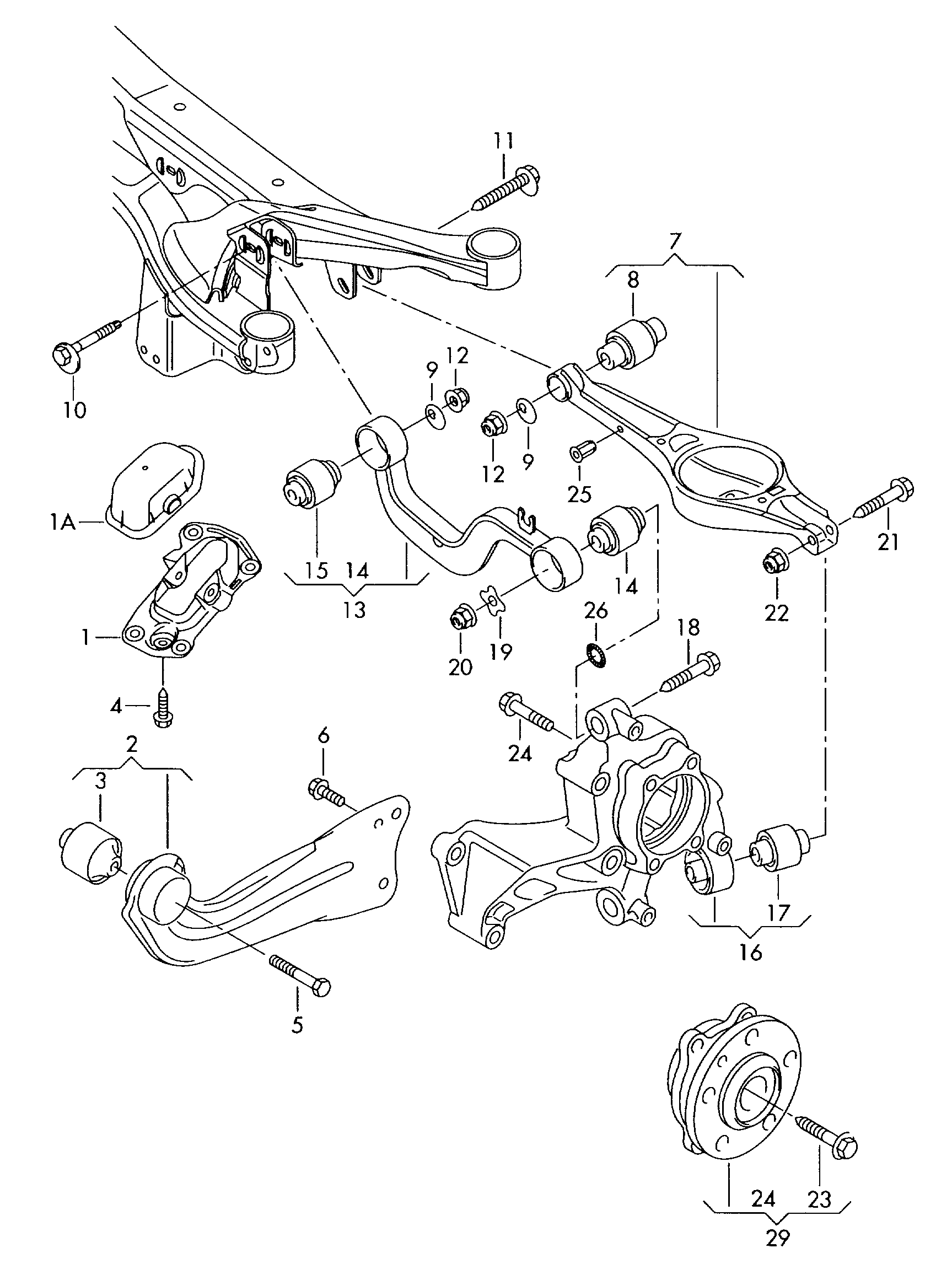 Skoda 3C0 505 223 F - Tukivarsi, pyöräntuenta inparts.fi