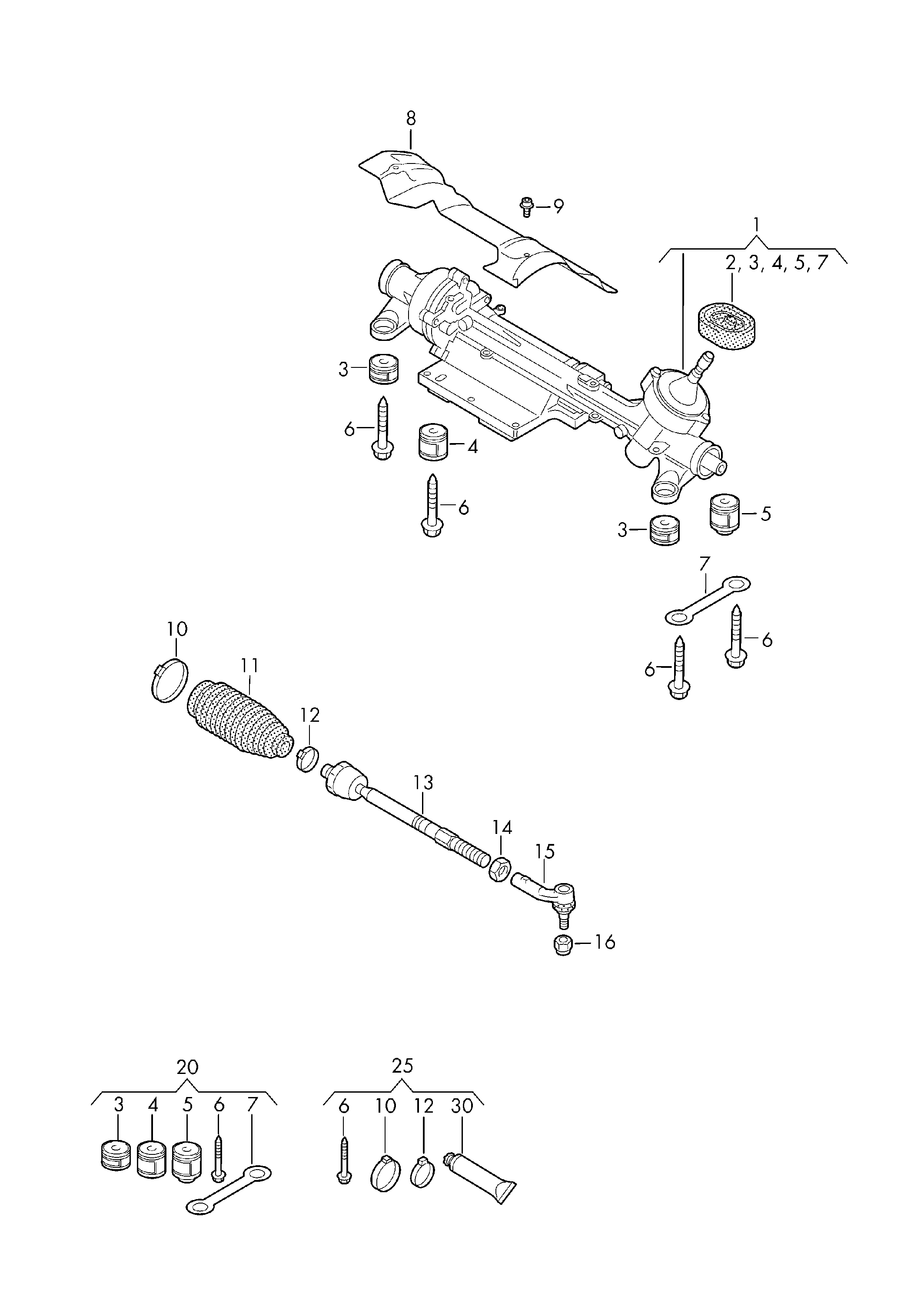 Seat 1K0 423 831B - Paljekumi, ohjaus inparts.fi