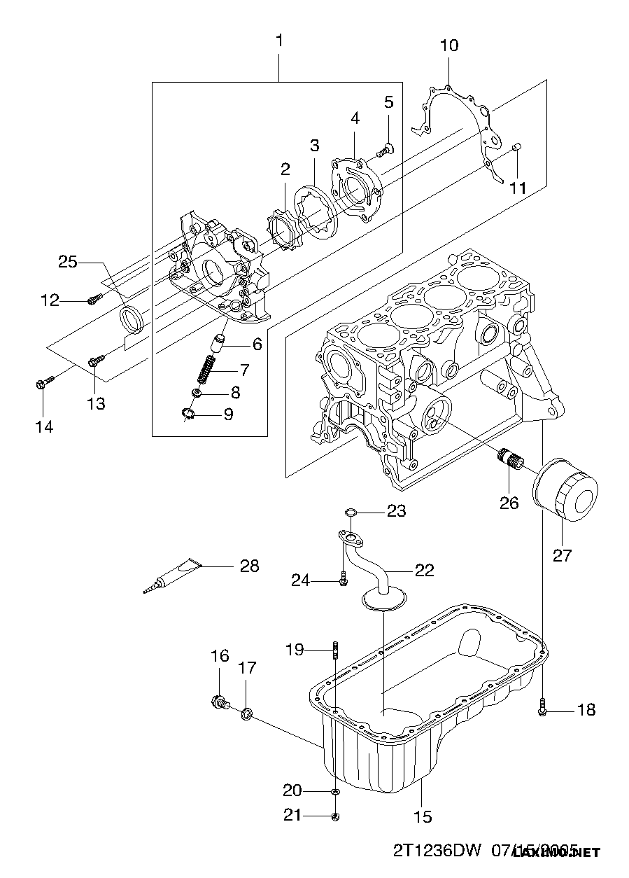 Opel 96395221 - Öljynsuodatin inparts.fi