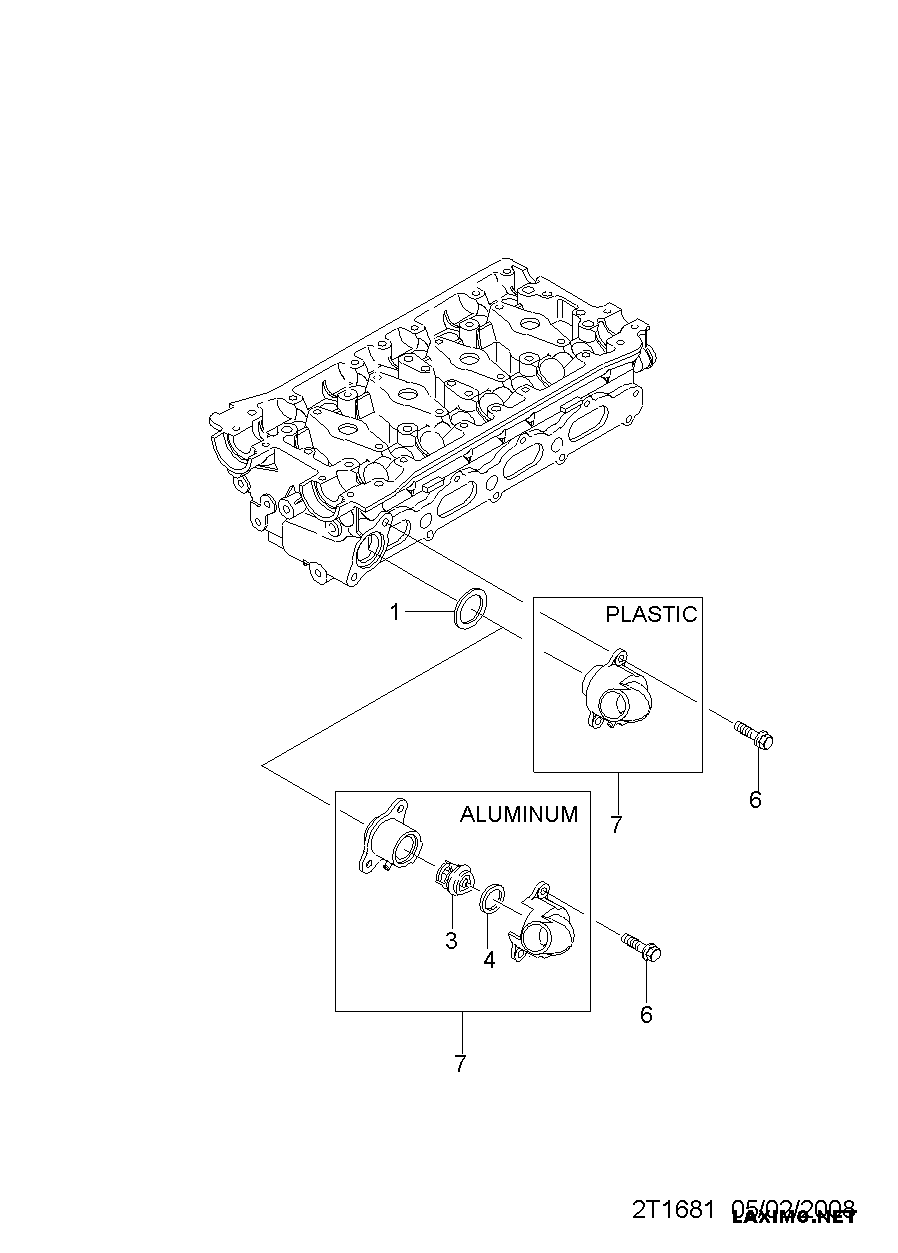 DAEWOO 96282726 - Termostaatti, jäähdytysneste inparts.fi