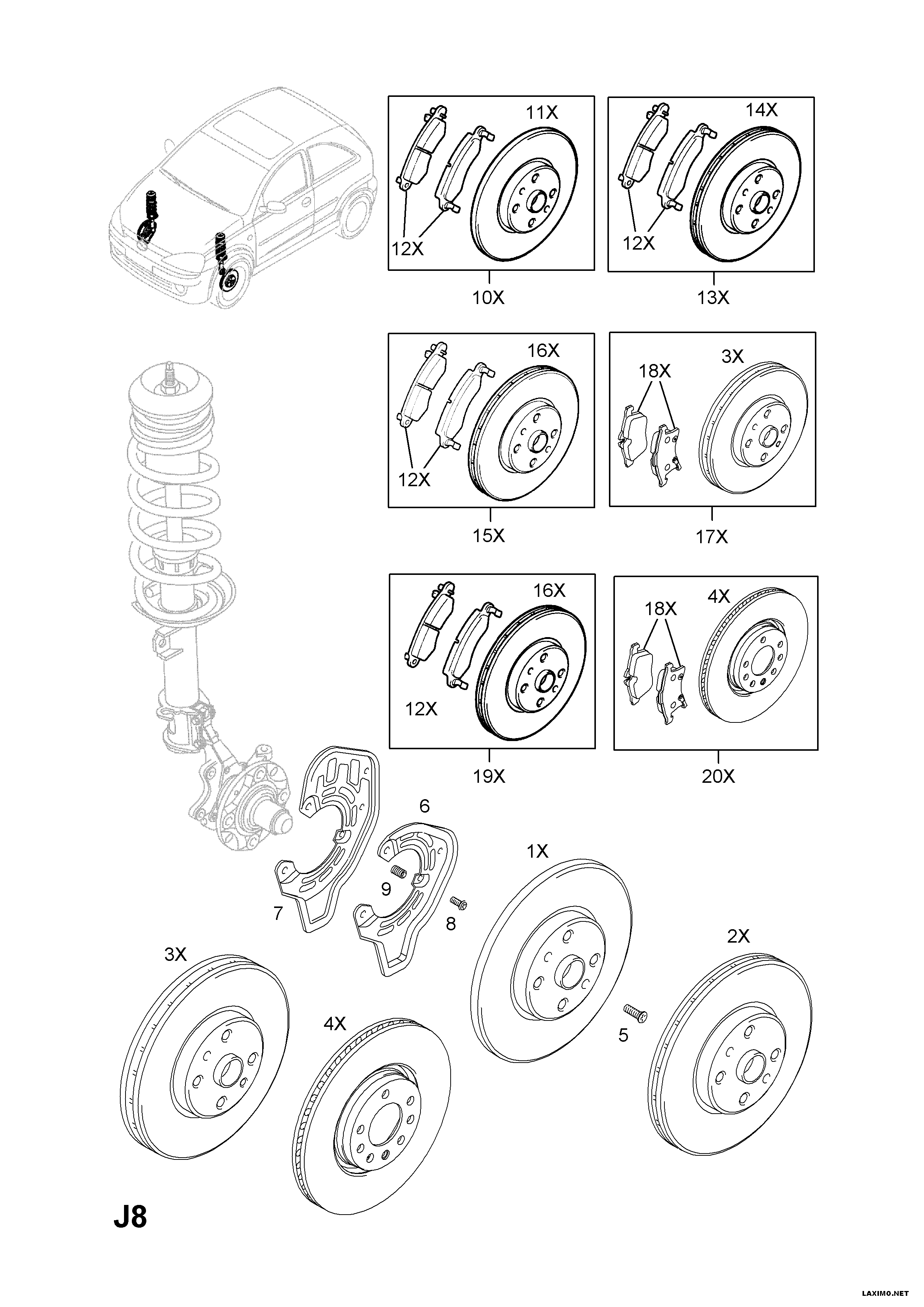 Opel 5 69 021 - Jarrulevy inparts.fi