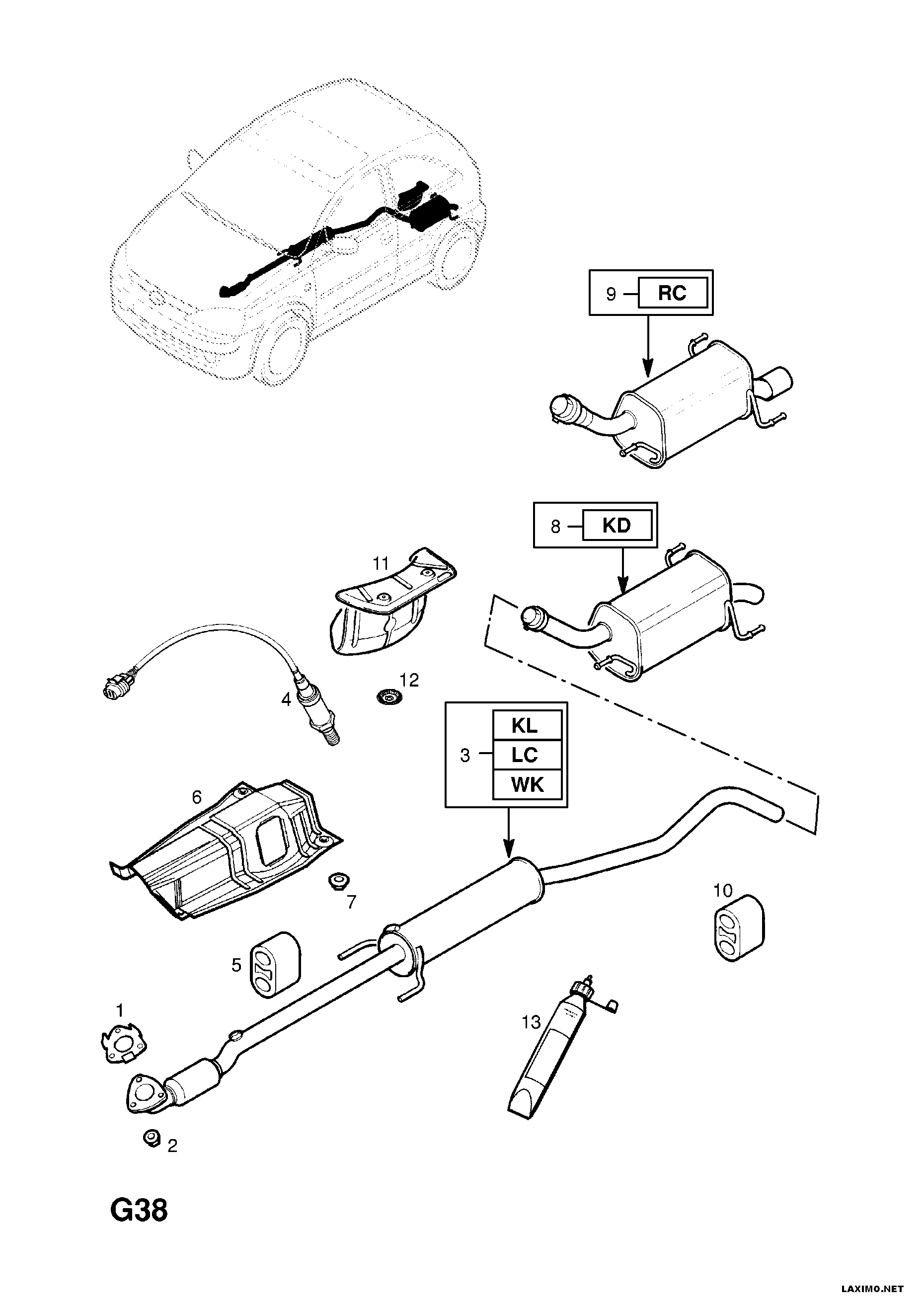 Opel 85 53 51 - Lambdatunnistin inparts.fi