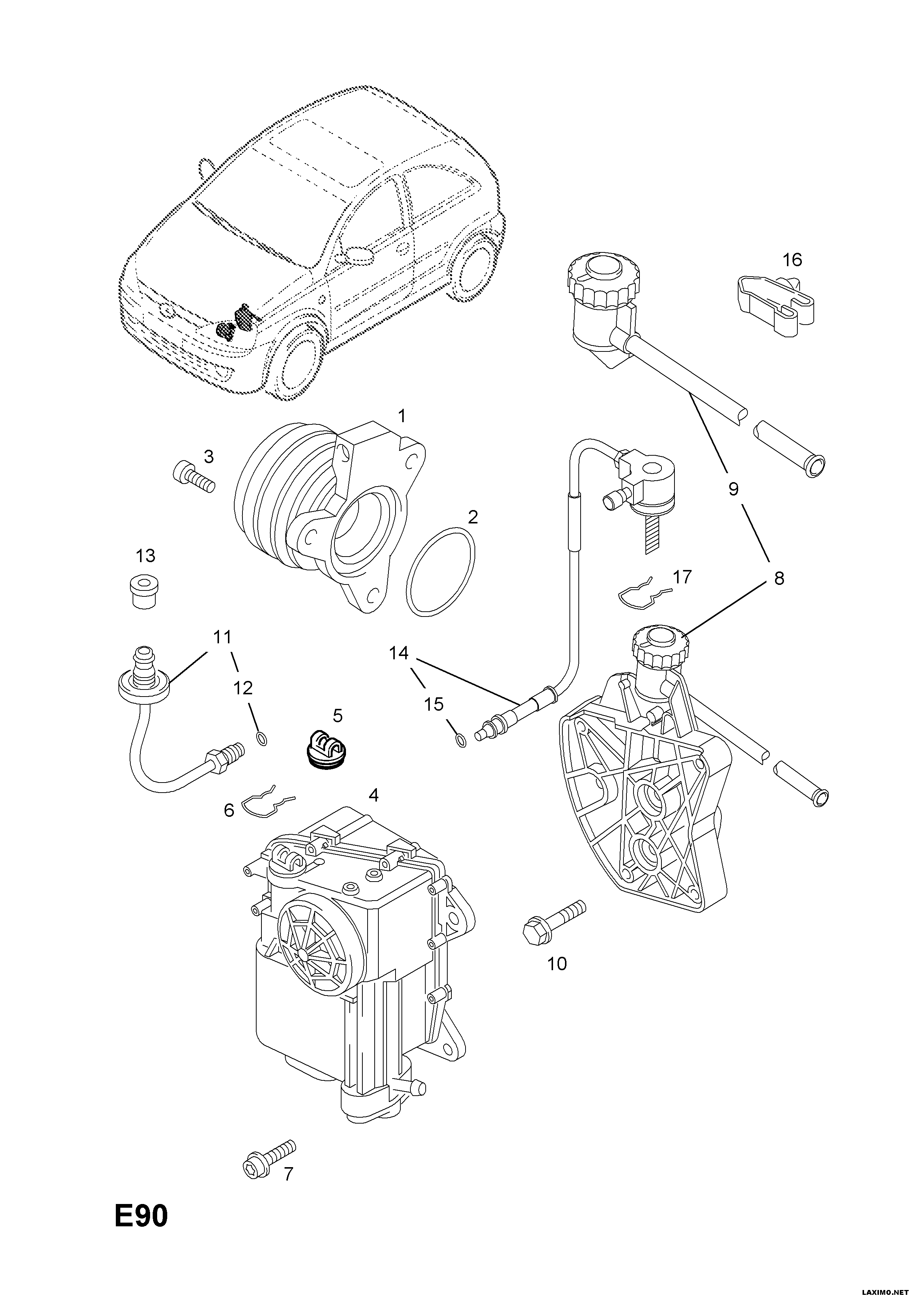 Opel 56 79 304 - Irroitusmekanismi, kytkin inparts.fi