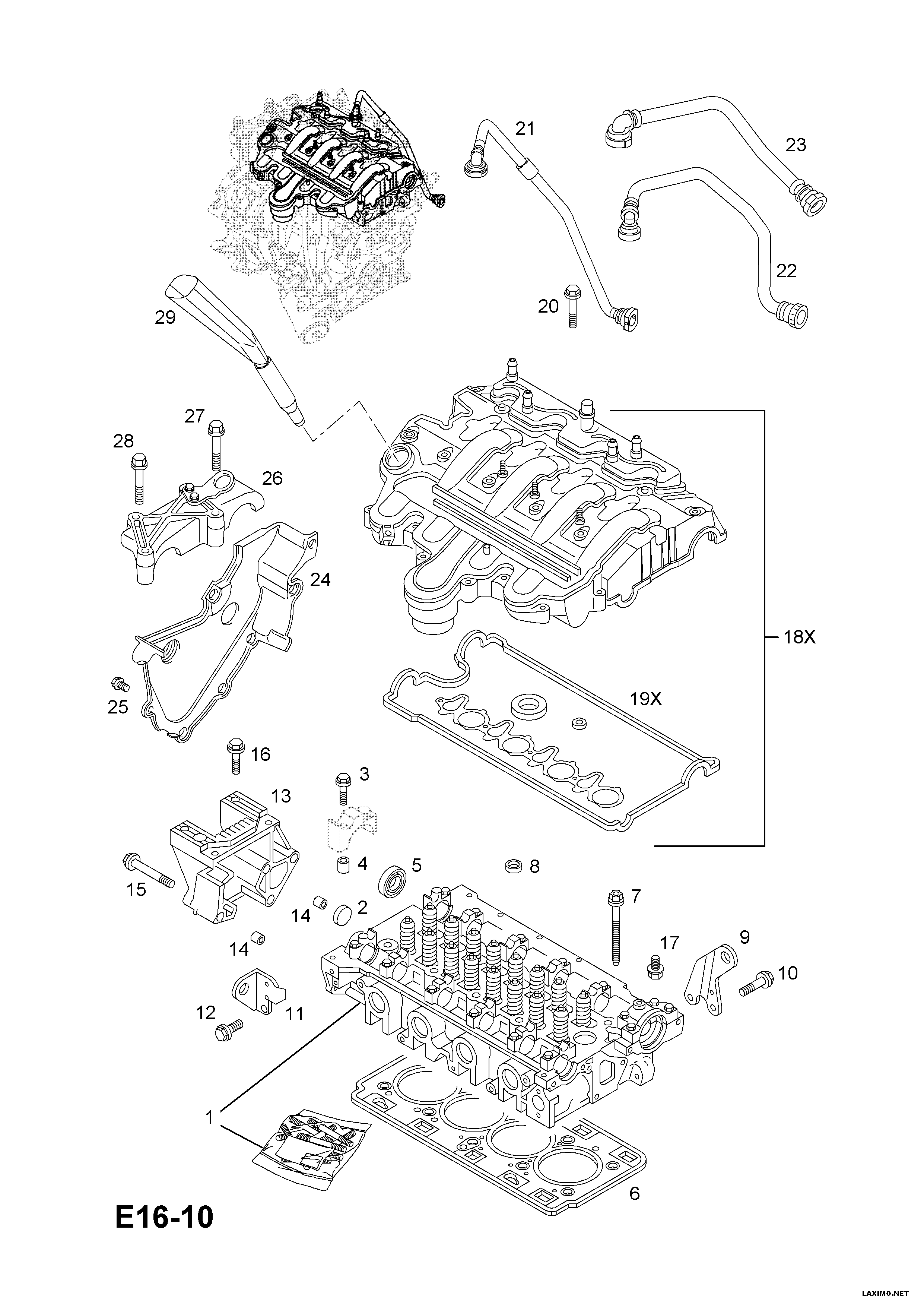 Opel 45 06 060 - Tiivistesarja, vent. koppa inparts.fi