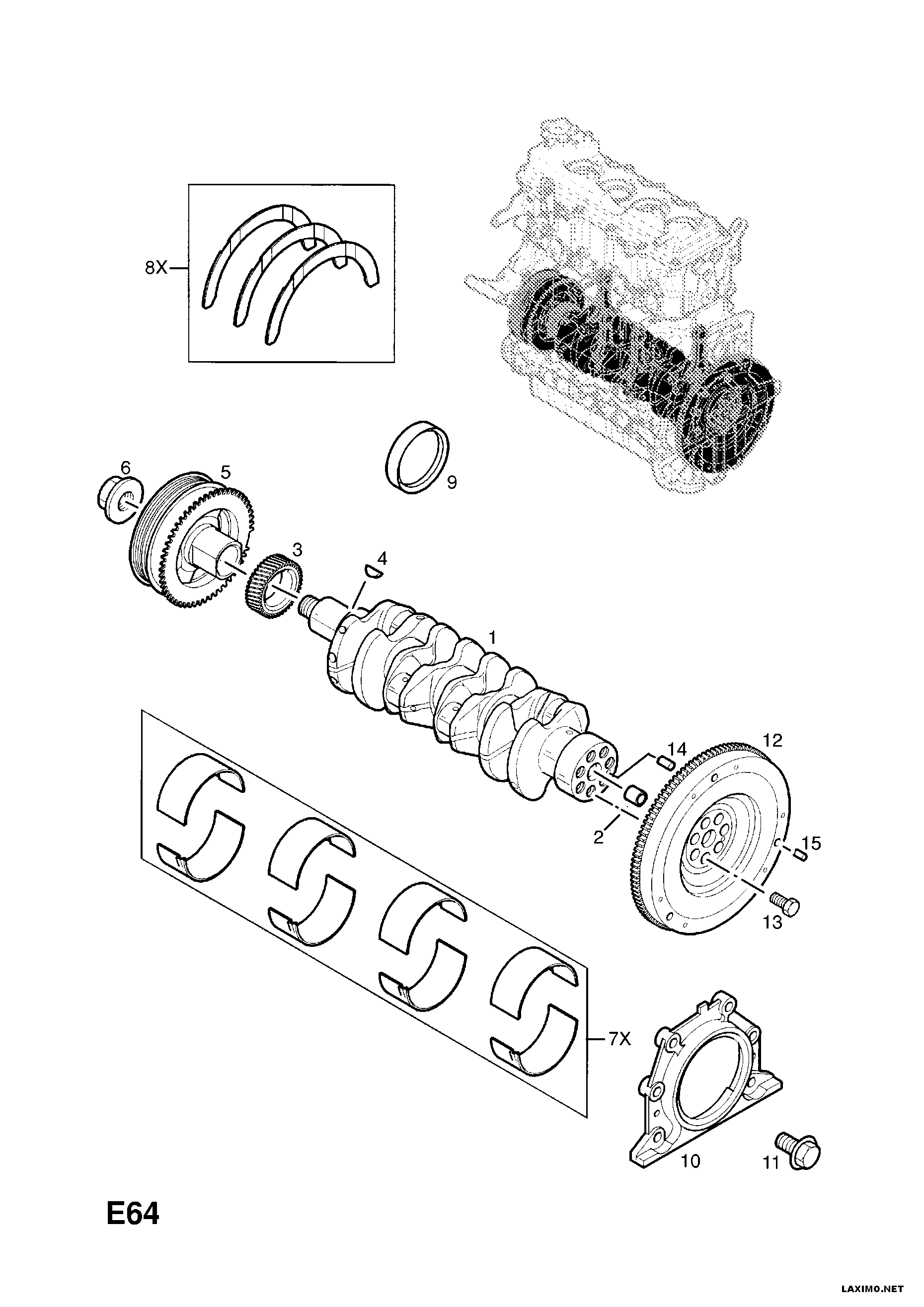 Opel 44 15 083 - Akselitiiviste, kampiakseli inparts.fi