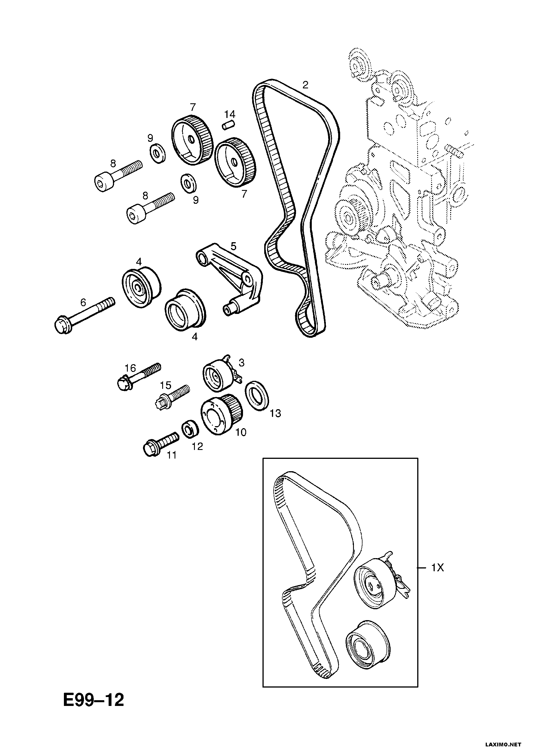 Opel 56 36 372 - Hammashihnat inparts.fi