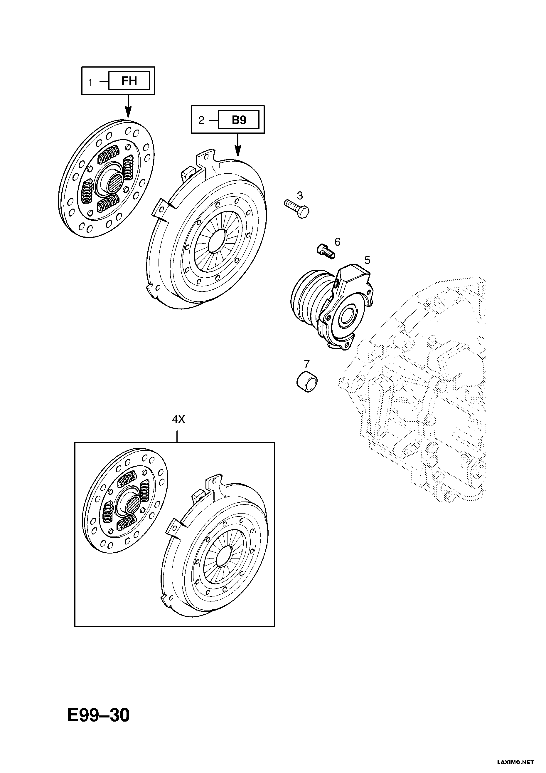 Vauxhall 56 79 334 - Irroitusmekanismi, kytkin inparts.fi