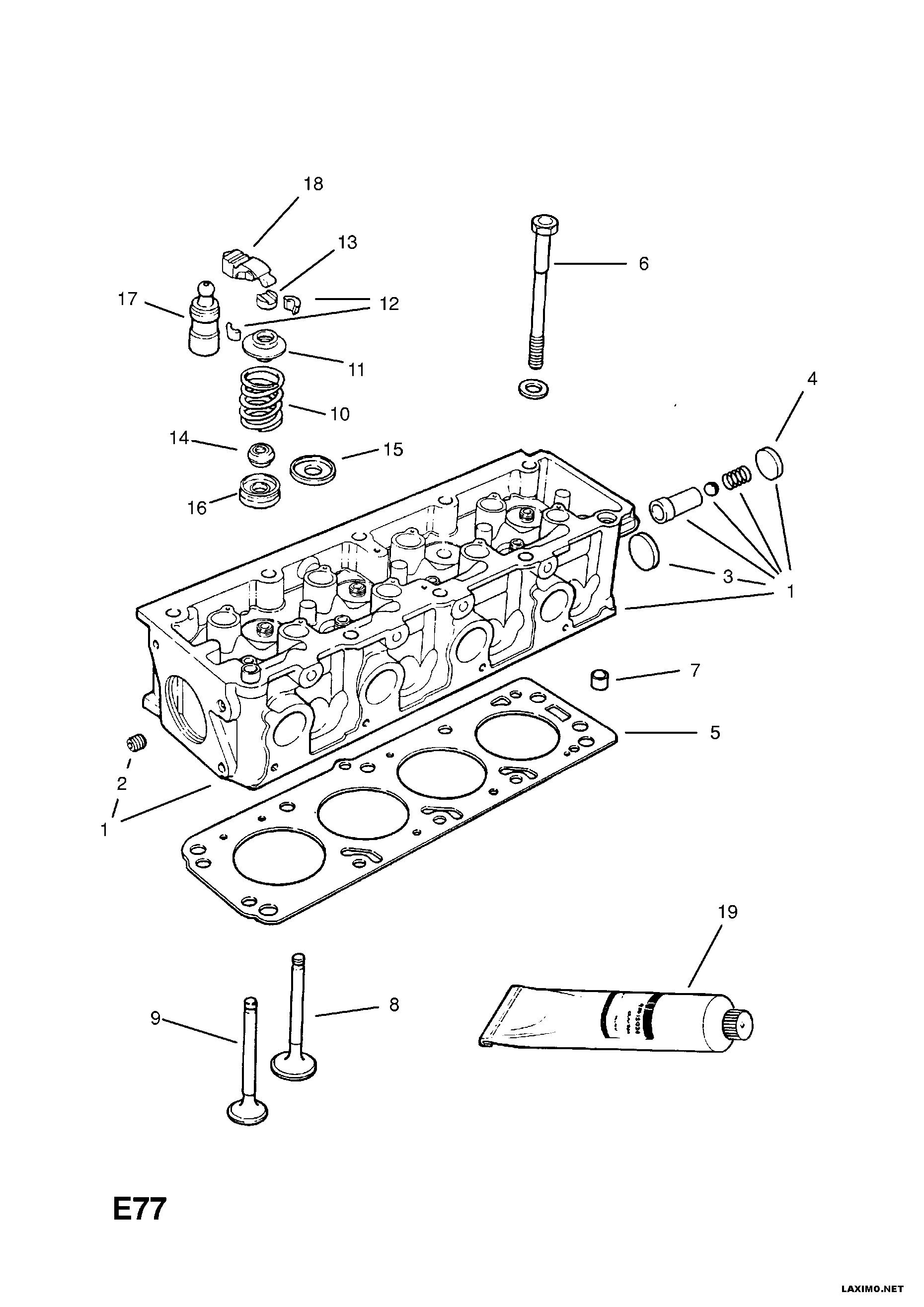 Vauxhall 6 07 685 - Syl.kannen pulttisarja inparts.fi