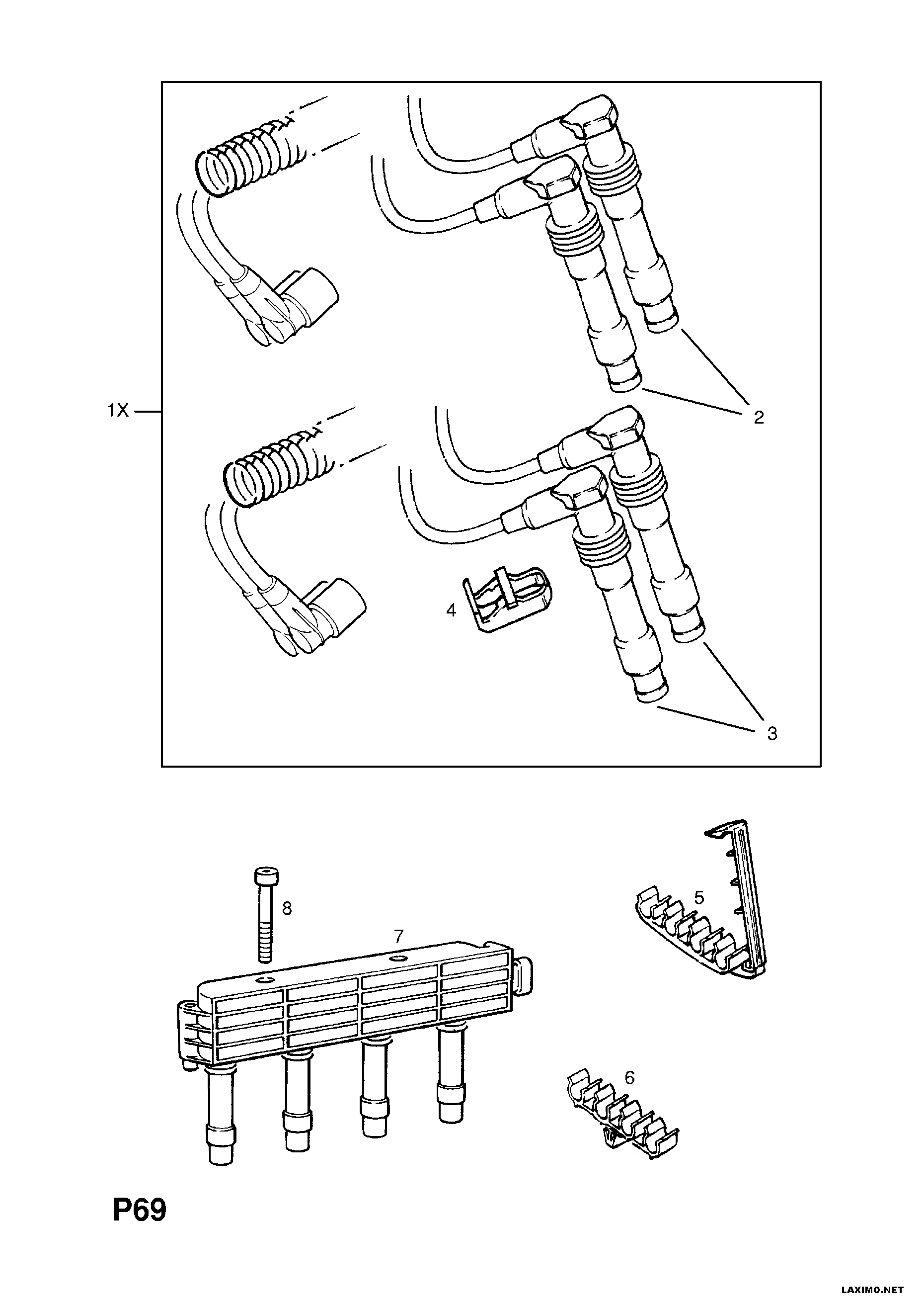 Opel 12 82 146 - Sytytysjohtosarja inparts.fi