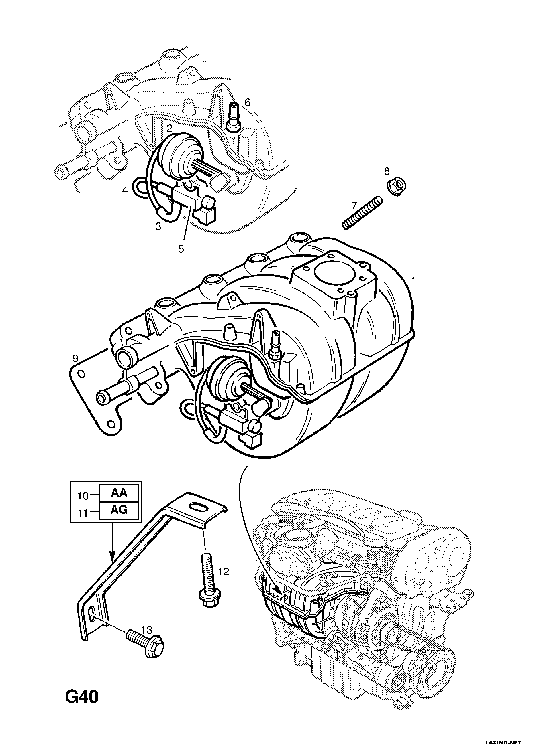 Opel 8 57 205 - Painemuunnin, pakokaasun ohjaus inparts.fi