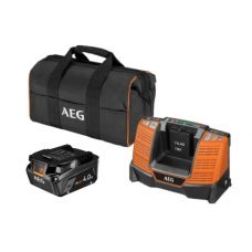 Försörjningsbatteri AEG SET 1 X BATTERY. 18V 4AH, FAST CHARGER, BAG