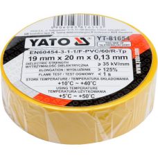 Eristysnauha ELECTRICAL INSULATING TAPE 19MMX20M YELLOW