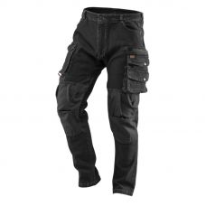 Työhousut DENIM WORK PANTS, BLACK, SIZE L