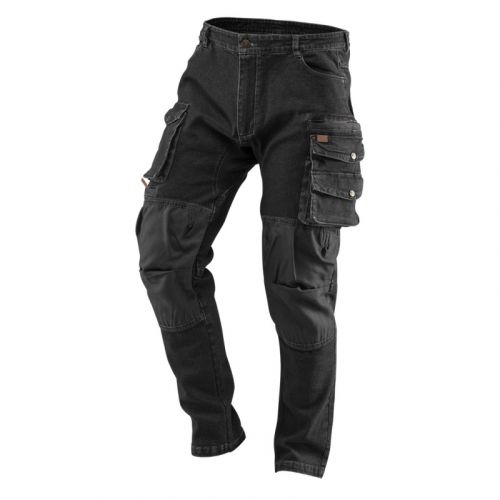 Työhousut DENIM WORK PANTS, BLACK, SIZE L