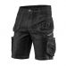 Työhousut DENIM WORK SHORTS, BLACK, SIZE XL