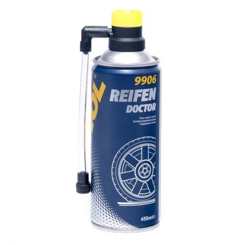 Renkaanpaikkausspray KOLO ZAPASOWE - SRODEK DO USZCZELNIANIA OPON 450ML / MANNOL