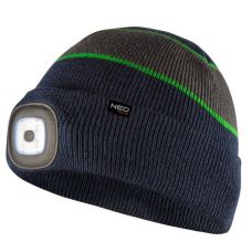 Otsalamppu HAT WITH LED FLASHLIGHT, NAVY BLUE-GRAY-GREEN PREMIUM