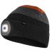 Otsalamppu HAT WITH LED LAMP, BLACK-GRAY-ORANGE WARM