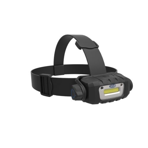 Otsalamppu HEAD LAMP 250 LUMENS. BATTERY POWERED COB LED