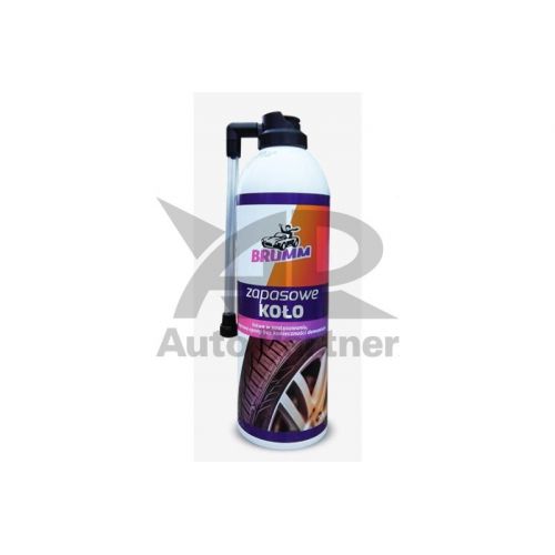 Renkaanpaikkausspray KOLO ZAPASOWE - SRODEK DO USZCZELNIANIA OPON 500ML / BRUMM