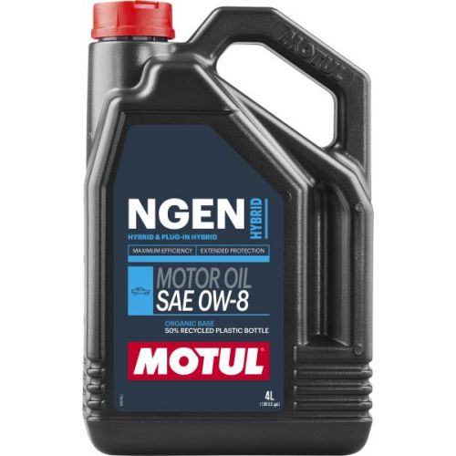 Moottoriöljy NGEN HYBRID 0W8 4L